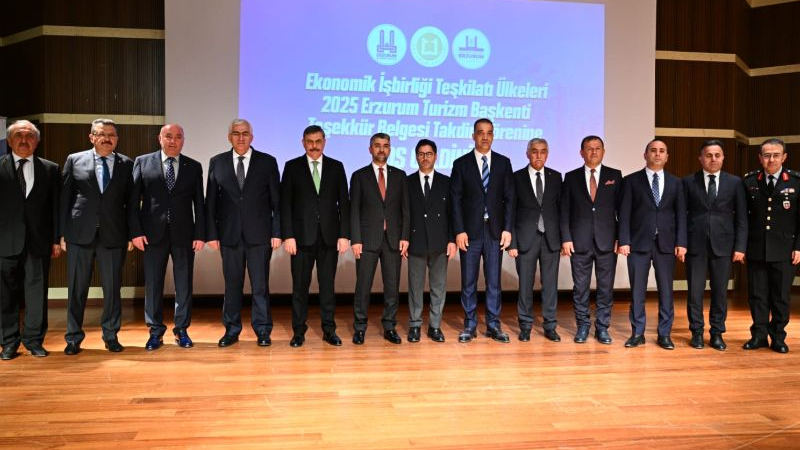 EİT 2025 Erzurum Turizm Başkenti Teşekkür Belgesi Takdim Töreni Gerçekleştirildi
