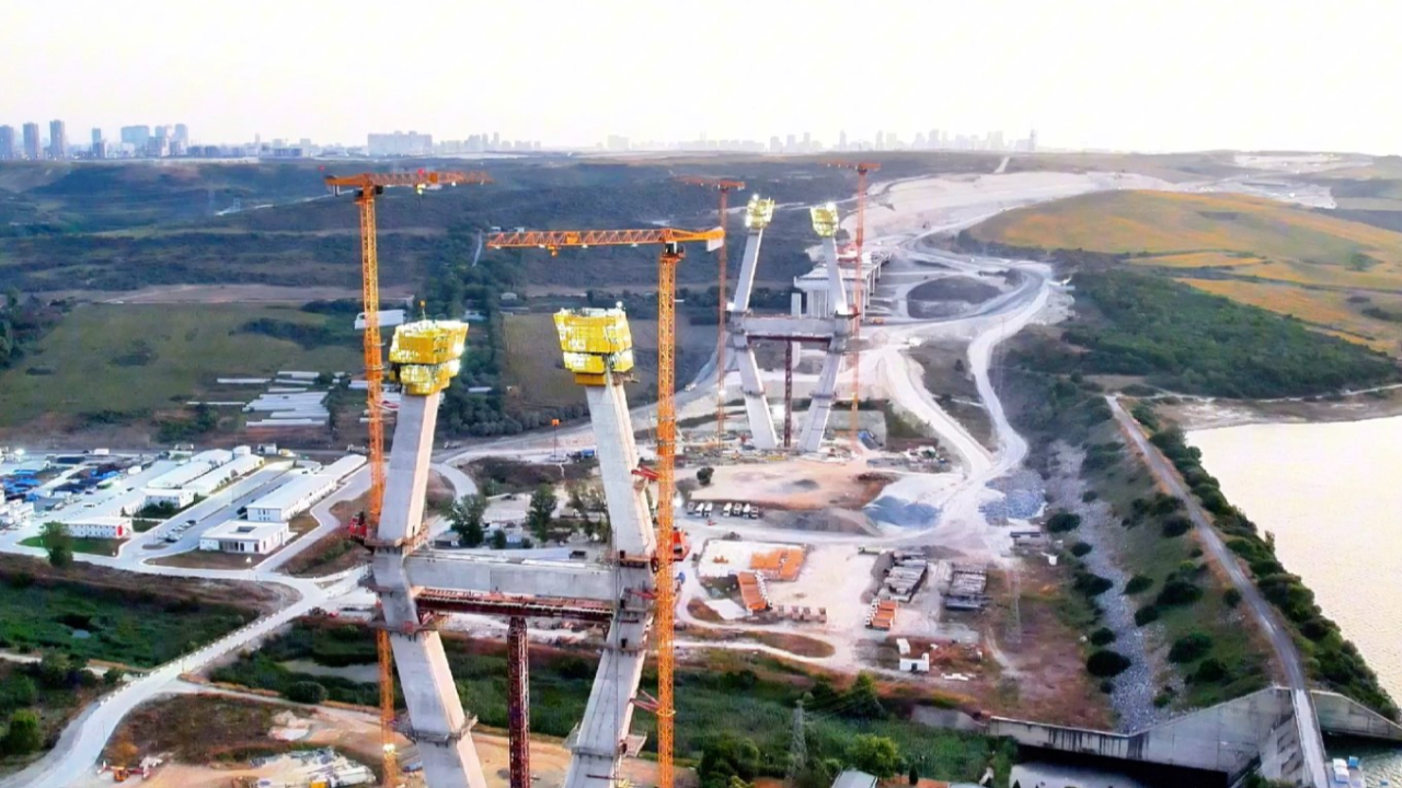 Kanal İstanbul’un ilk köprüsünde son durum: 110 metreye ulaştı