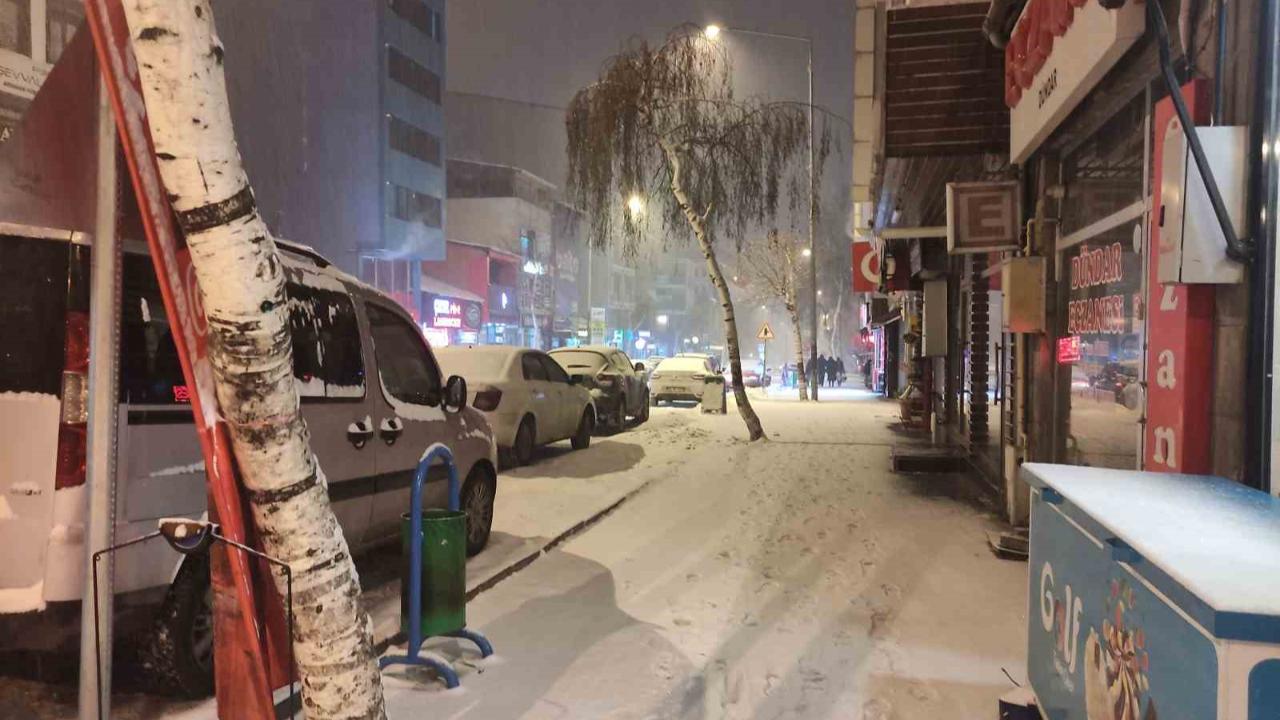 Ardahan’da kar yağışı etkili oldu