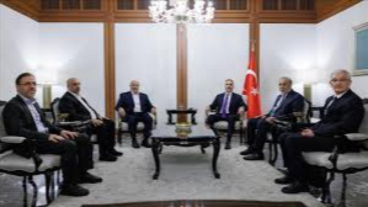 Dışişleri Bakanı Fidan, Hamas Siyasi Büro Üyesi Halil Hayye ile görüştü