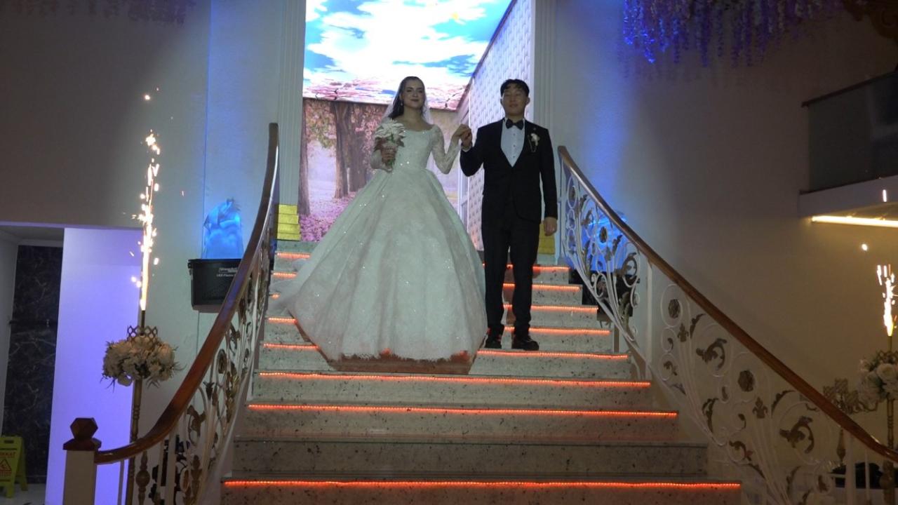 Güney Kore’den iş için geldiği Türkiye’ye damat oldu