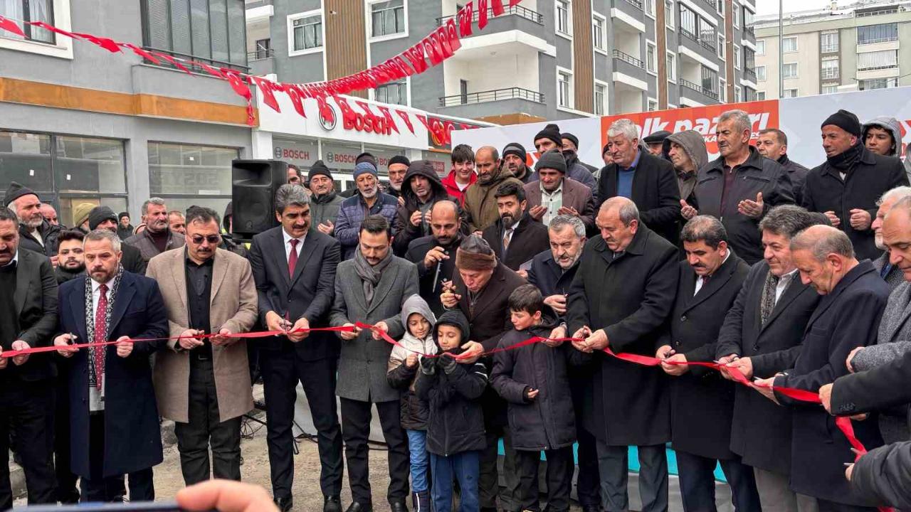 Halk pazarı Aşkale şubesi açıldı