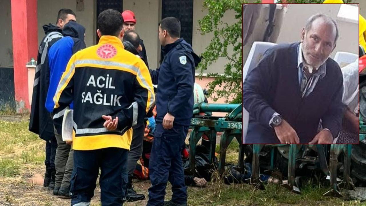Eski mahalle muhtarı traktörün altında ölü bulundu