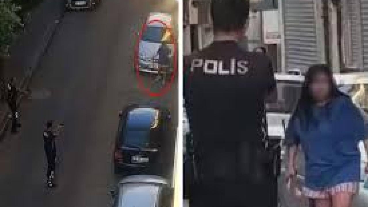 Samuray kılıcıyla sokağa çıkan genç kız dehşet saçtı