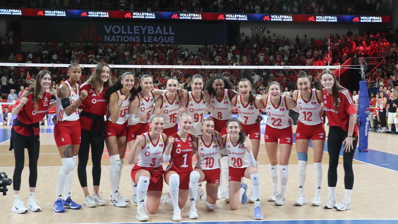 A Milli Kadın Voleybol Takımı, Belçika’yı 3-0 mağlup etti