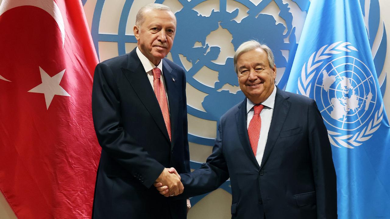 Cumhurbaşkanı Erdoğan, BM Genel Sekreteri Guterres ile görüştü