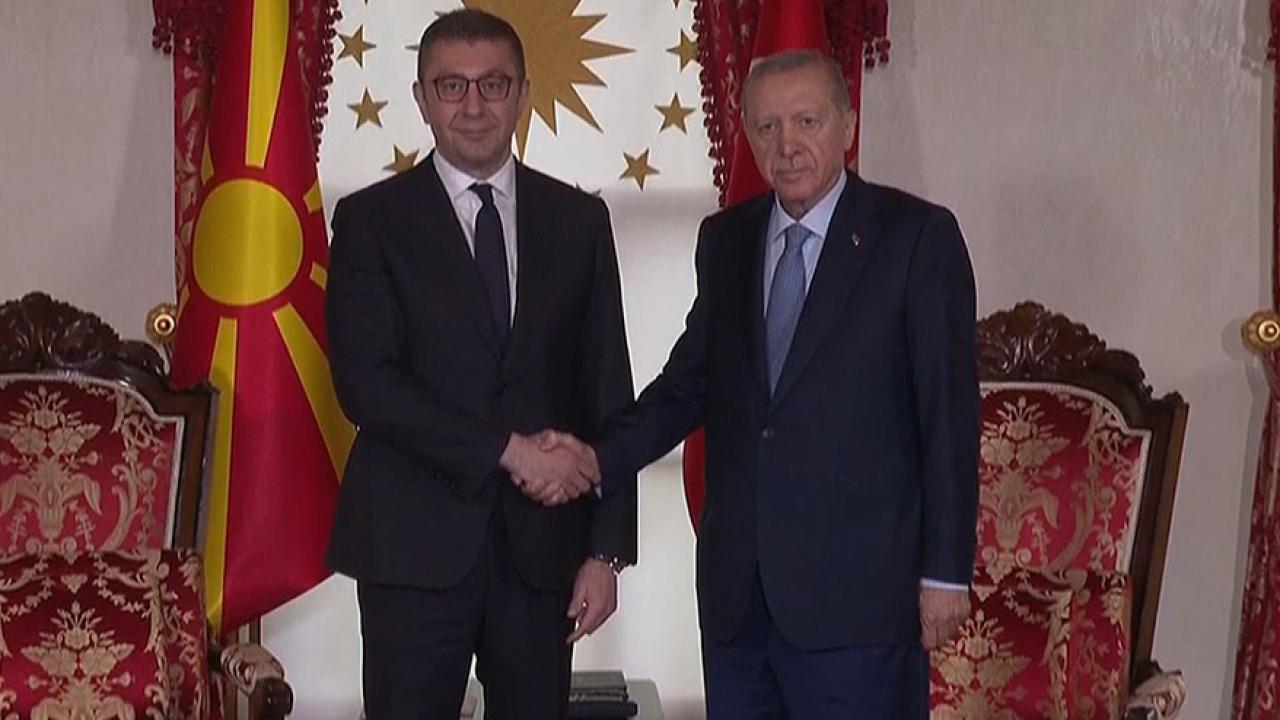 Cumhurbaşkanı Erdoğan, Kuzey Makedonya Başbakanı Mickoski’yi kabul etti