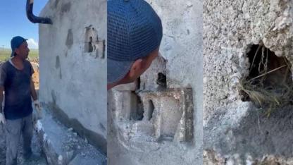 Kars’ta sıva altından gelen ses hayat kurtardı