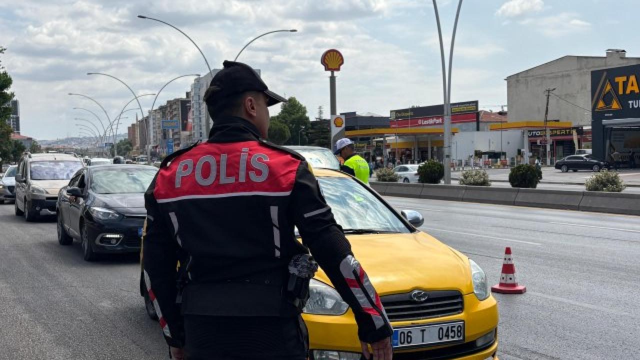 Ankara’daki trafik denetimleri devam ediyor