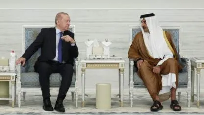 Cumhurbaşkanı Erdoğan, Katar Emiri Al Thani ile bir araya geldi