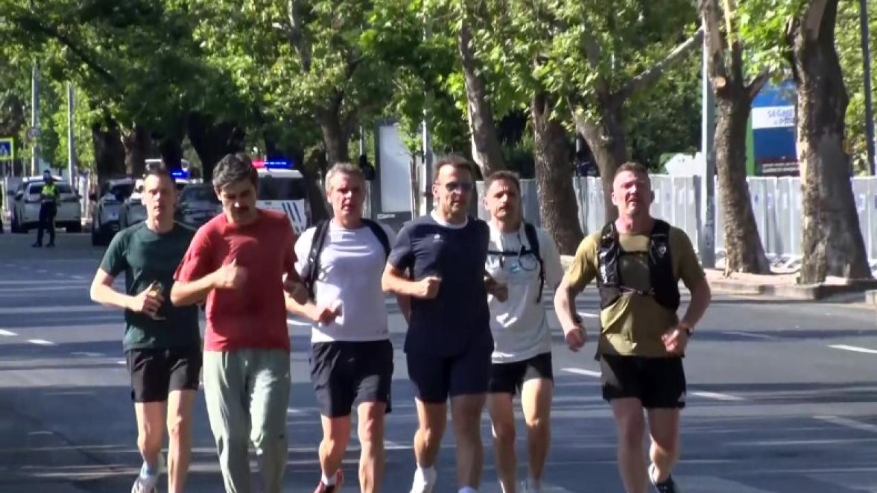 Fransa Cumhurbaşkanı Macron, Ankara’da sabah koşusunu yaptı