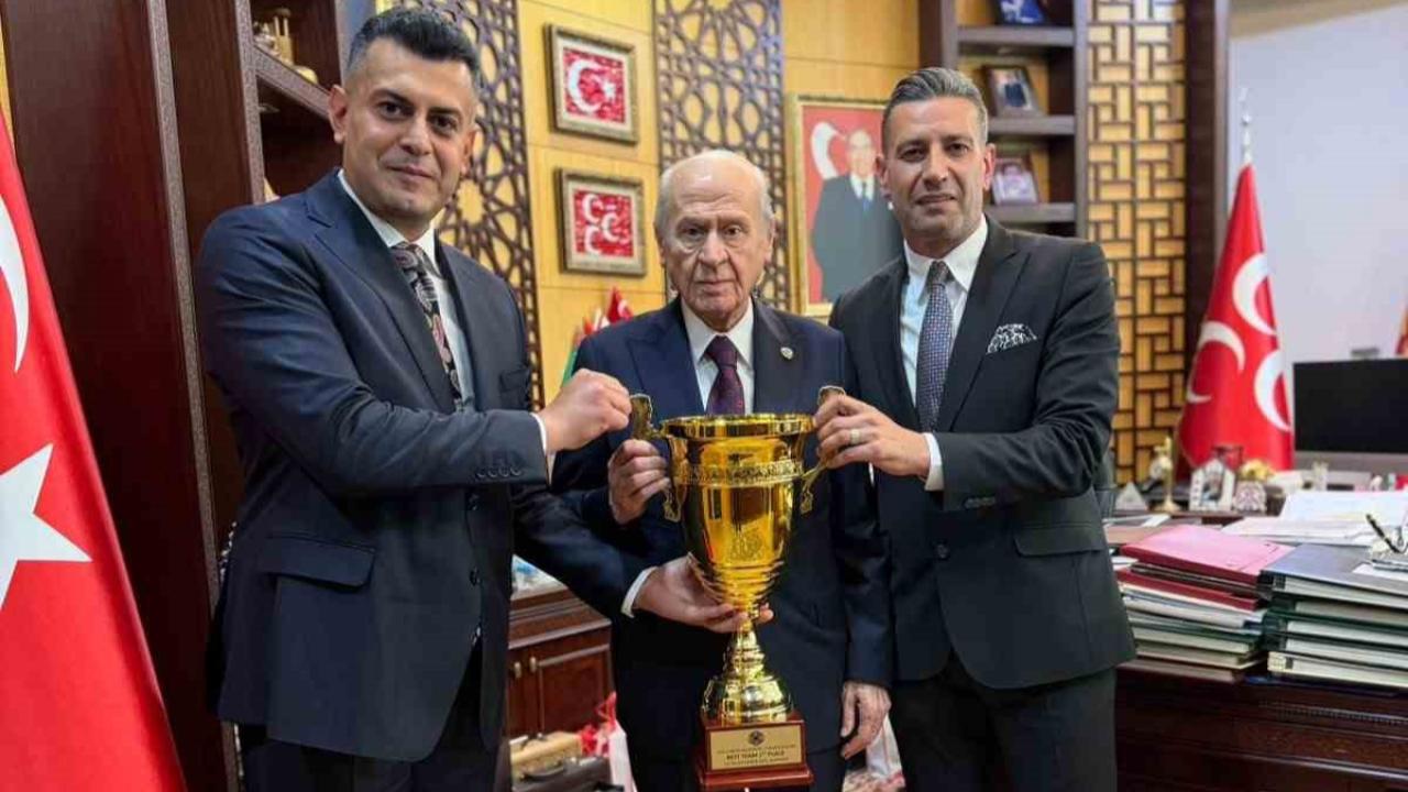 MHP Genel Başkanı Devlet Bahçeli’ye Türk Boks Federasyonu’ndan ziyaret