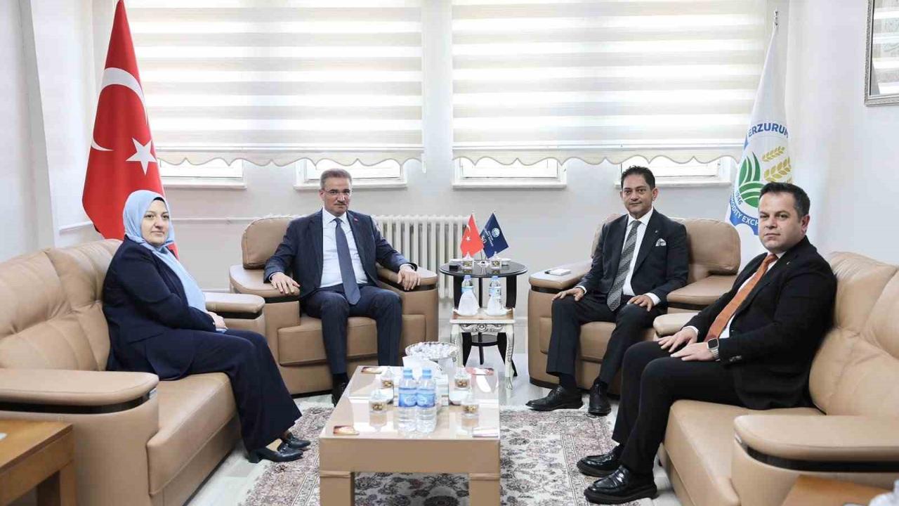 Vali Aydın Baruş, Erzurum Ticaret Borsası’nın stratejik projelerini inceledi